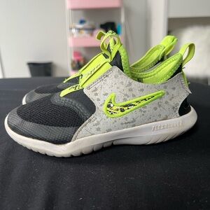Kids Lime green NIKE flex runner